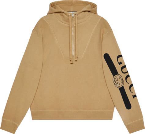 gucci quarter zip up hoodie